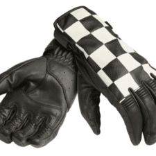 Checkerboard Leather Gloves